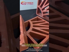 Τερακότας κόκκινοι αργίλου κοίλοι φραγμοί αερακιού τοίχων οθόνης τούβλων υπαίθριοι