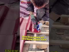 Μέγεθος 220*220mm πολλών ισπανικό κεραμικό βιλών χρωμάτων ξενοδοχείων κεραμιδιών στεγών