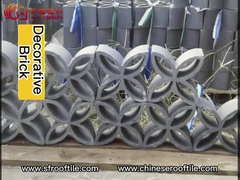 Η διακοσμητική τερακότα εμποδίζει τα κοίλα τούβλα αργίλου για την οικοδόμηση του τοίχου σκιών