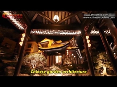 Ασιατικός ναός γκρίζων φορμών κεραμιδιών στεγών αργίλου περίπτερων χωρίς εφυάλωση κινεζικός ματ επίπεδος