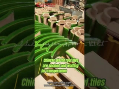 Τα ανθεκτικά κινεζικά κεραμίδια υλικού κατασκευής σκεπής ναών βερνίκωσαν το κεραμικό σχέδιο δράκων αριθμών κεραμιδιών στεγών