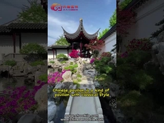 Χειροποίητο Κινέζικο Ξύλινο Κιόσκι Unglazed Quadrate Garden Pavilion