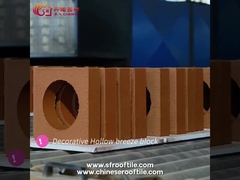 Κόκκινα κεραμικά κοίλα τούβλα εξαερισμού τοίχων διακοσμήσεων για τους φράκτες κήπων