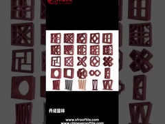 Διακόσμηση τοίχων Τερακότα Κούφια Μπλοκάκια Άνεμου Αντίσταση στον παγετό