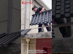 Φθηνή τιμή PVC ρητίνη πλαστικό κινέζικες αρχαίες κεραμίδες οροφής