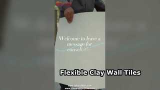 Εύκαμπτα πήλινα πλακάκια για εντυπωσιακούς τοίχους