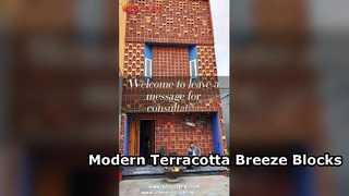 Modern Terracotta Breeze Blocks for Stylish Wall Facades