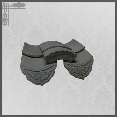 ποιότητας  Asian Pavilion Unglazed Chinese Clay Roof Tiles Grey Mold Matt Temple Flat Εργοστάσιο