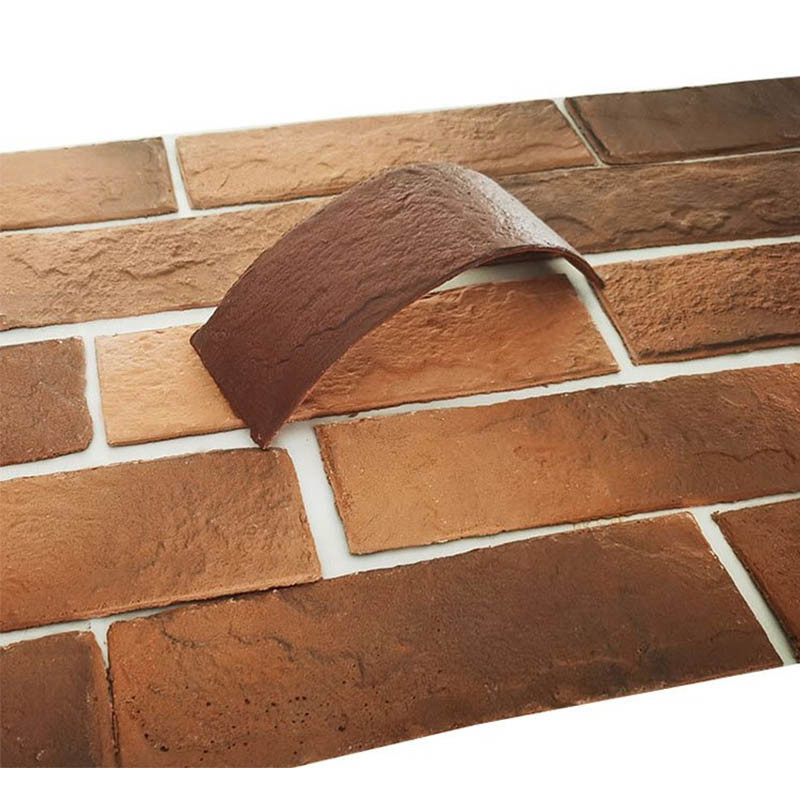 Morden Design Γης υφή Ευέλικτη μαλακή πέτρα τοίχος πηλό πλακάκια MCM Τεχνητή πέτρα φουνερί για εξωτερική διακόσμηση τοίχων