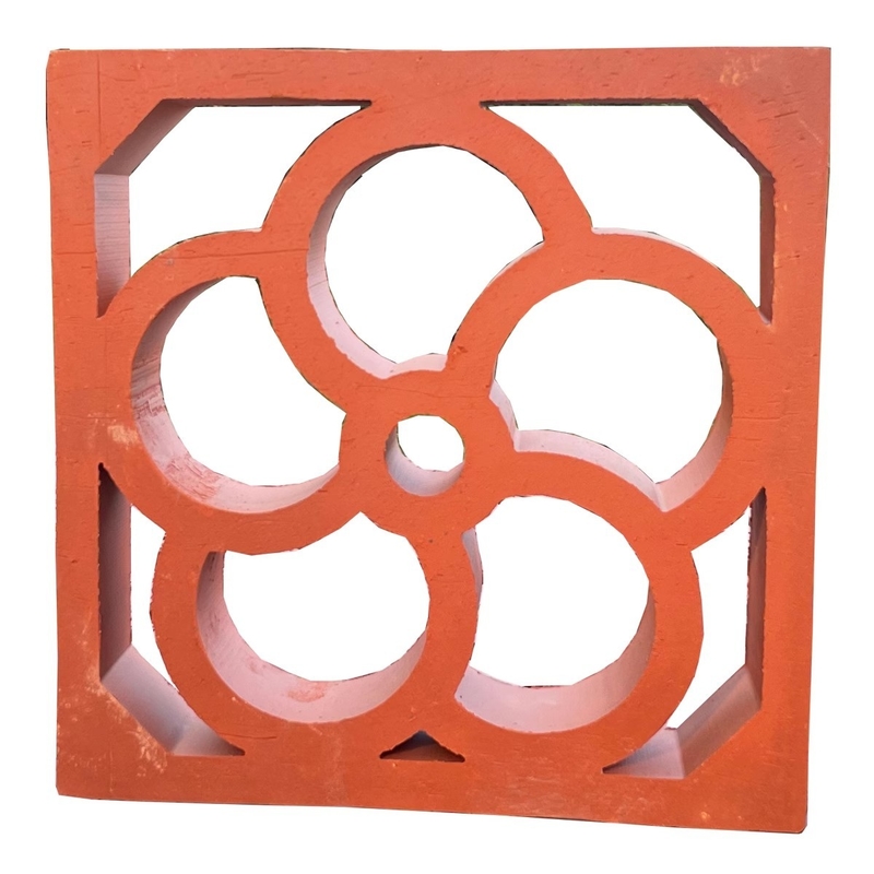 Τερακότα Jali Breeze Block διακοσμητικά πλακάκια εξωτερικού τοίχου Κτίριο τούβλα 200*200mm