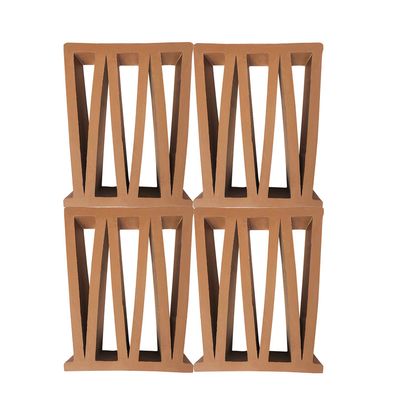 Τερακότα Breeze Block Mold M Shape Wall Panel εσωτερικά διακοσμητικά τούβλα φωτιάς για εξωτερικό διάτρητο σχεδιασμό διακόσμησης
