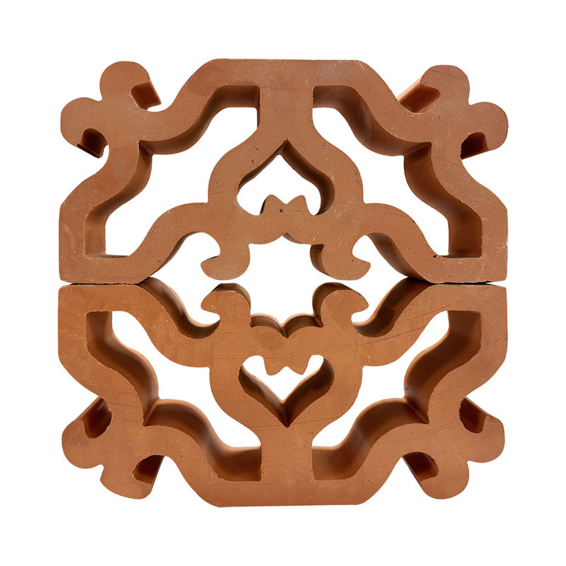 Δομικός Άργιλος Κόκκινο Μπλοκ Αερισμού Διακοσμητικά Διάτρητα Τούβλα Διαχωριστικό Τοίχου