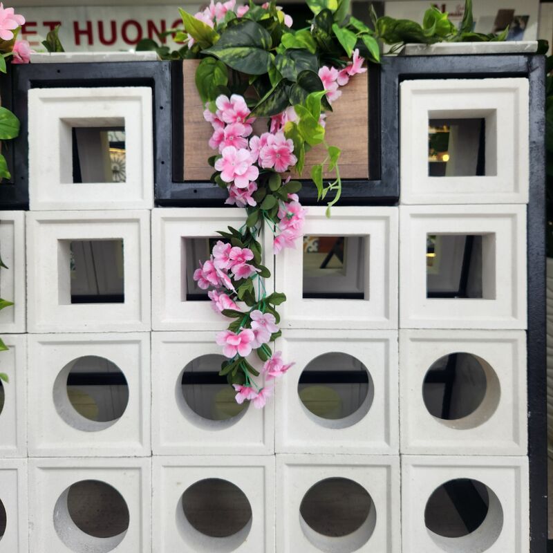 Τσιμεντένιο στοιχείο τούβλο Τετράγωνο Σχήμα Οθόνη Φόντο Τοίχου Πίνακας Οθόνη Κούφιο 3D Σχεδιασμός Αδιάλειπτη Γρήγορη Εγκατάσταση Διακόσμηση