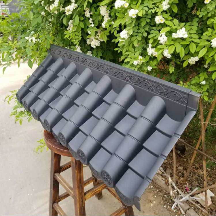 Ελαφριά πλαστική πλακέτα οροφής Κινέζικου στυλ Αρχαία πλακέτα οροφής πλαστική κάλυψη οροφής Εύκολη εγκατάσταση