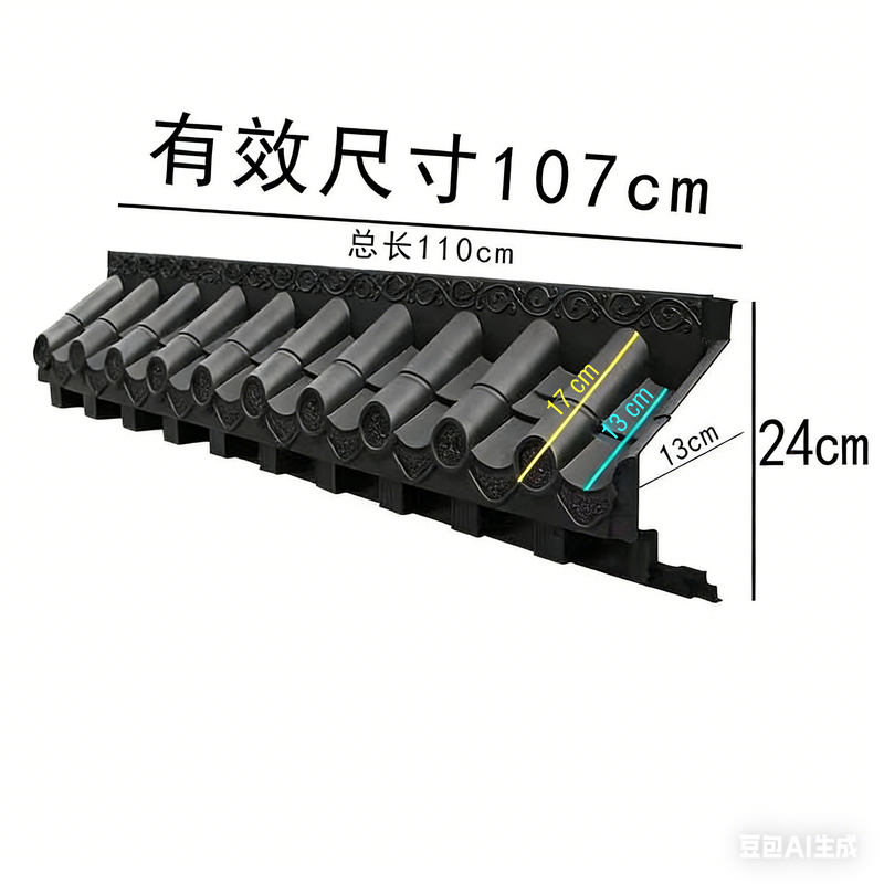 3D Αρχαία οροφή οροφής με ράφι Ασιατικά κινεζικά πλαστικά πλακάκια PP ανθεκτικά για το τσαγιό σπίτι Νέο οικοδομικό έργο