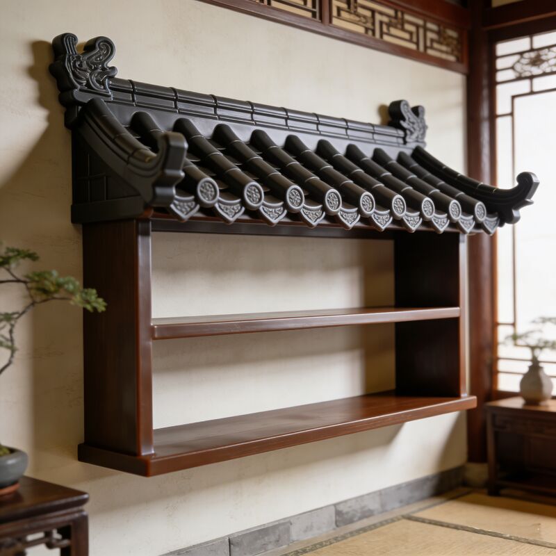 Ελαφρύ συνθετικό πλαστικό πλακάκια Τείχος Φράχτης Φθηνή τιμή Τεχνητή παραδοσιακό κινέζικο σπίτι PP Αρχαία οροφή