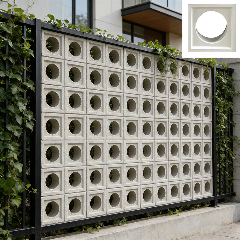 Factory 200x200mm Hollow Cement Blocks Breeze Concrete Brick for External Wall Indoor Background Villa Decoration