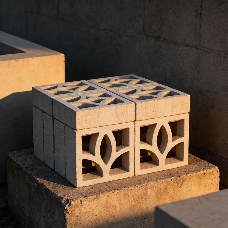 Μινιμαλιστική γραμμική σειρά Λευκή σκυροδέμα σκυροδέματος Μπλοκ άνεσης Τσιμέντο συστατικό τούβλο για σύγχρονες πρόσοψη