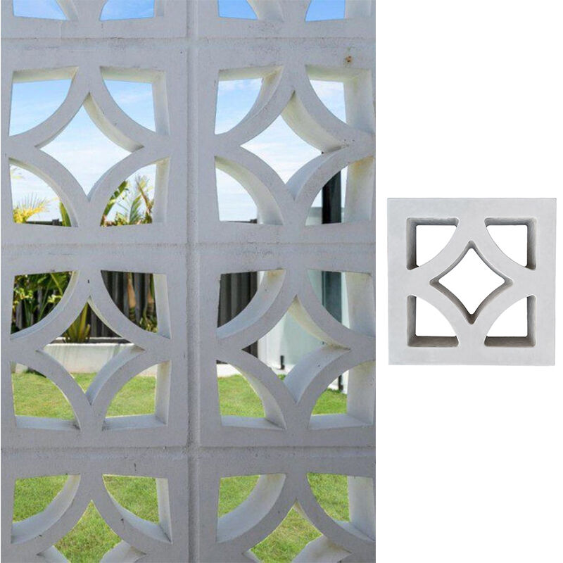 Διπλό πλευρικό μοτίβο Μπετόν Μπριζάκια Κουφωμένα Τείχη Διακοσμητικά τούβλα για ελεύθερα διαχωριστικά Εξωτερικές πτέρυγες αερισμού