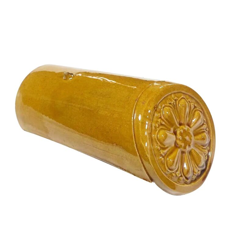 Κατασκευαστικό υλικό Αρχαίο στυλ Γυαλισμένα κεραμίδια οροφής Χρυσά κεραμίδια οροφής για το ναό κτίριο μοναστηριού