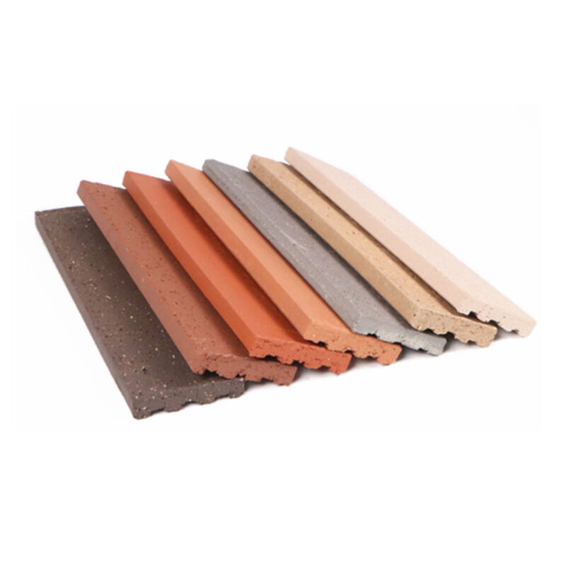 Vintage Smooth Surface Split Face Brick Natural Clay Exterior Wall Tile Exterior Cladding Tile Easy to Replace and Install