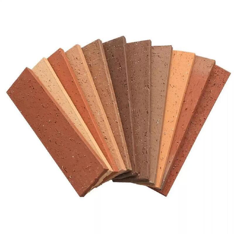 Brick Clay Building Brick Wall Face Thin Brick Kiln Fired Split Face Brick for Exterior Wall Villas Apartments