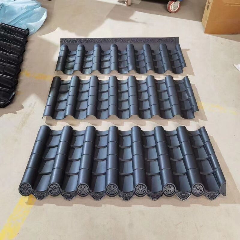 Συνθετική ρητίνη πλαστική ταβέρνα στέγης ASA PVC τοίχος στέγης πλακάκια κεραμικά ψάχνουν για κατοικημένες βίλες Gazebo εξωτερική οροφή κτιρίου