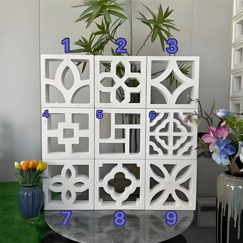 Precast Concrete Breeze Blocks Star Pattern Decorative Breeze Blocks for Screening and Walling Solutions