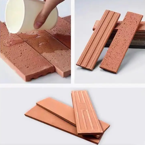 Nautral Terracotta Red Split Face Τούβλο Φυσικός Πηλός Καπλαμά τούβλο για Εξωτερικούς Τοίχους Προσόψεις και Μοντέρνο Αρχιτεκτονικό Σχέδιο