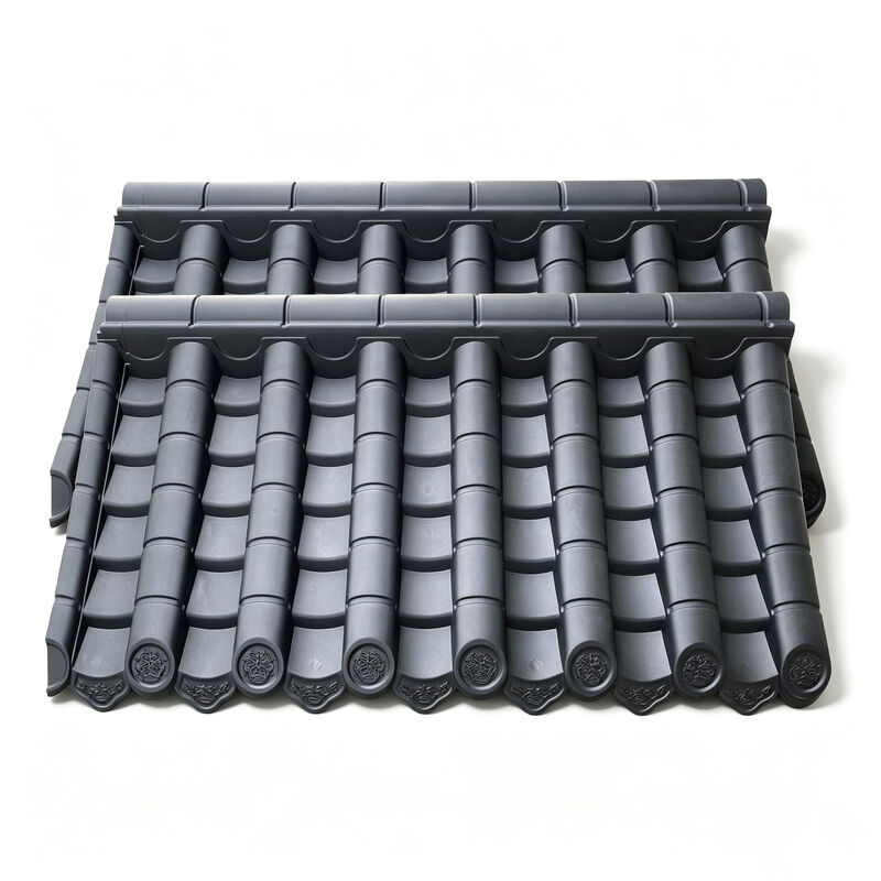 Ελαφρύ PP Συνθετικό Ασιατικό Καπάκι Ράβδοι Αδιάβροχη Κίτρινη & Κόκκινη & Μαύρη Οροφή Αντιμετωπίζοντας για Πανεπιστήμιο & Τείχη Κήπου